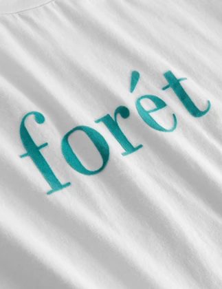 Foret Resin casual t-shirt heren wit