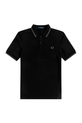 Fred Perry M12 Twin Tipped polo heren zwart