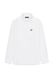 Fred Perry Oxford Shirt heren overhemd wit