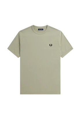 Fred Perry Ringer casual t-shirt heren groen
