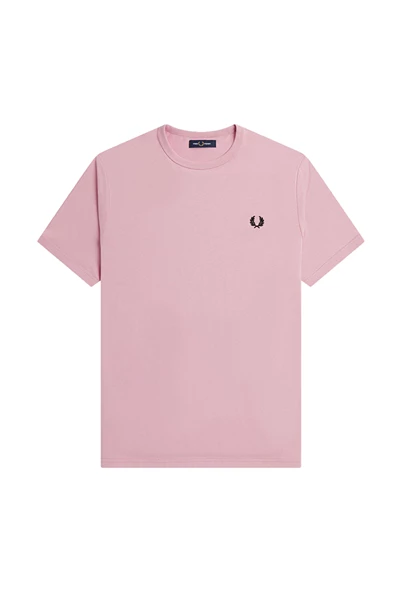Fred Perry Ringer casual t-shirt heren pink