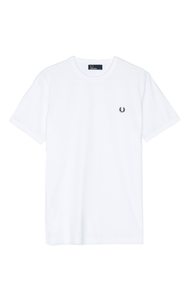 Fred Perry Ringer Tee heren sportshirt wit