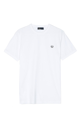Fred Perry Ringer Tee sportshirt heren wit