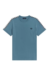 Fred Perry Taped Ringer Tee heren sportshirt blauw