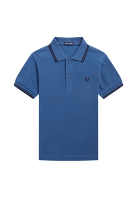 Fred Perry Tipped polo jongens blauw