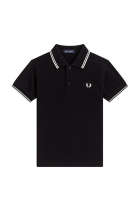 Fred Perry Tipped polo jongens zwart