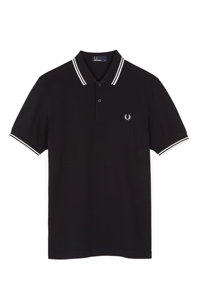 Fred Perry Twin Tipped polo heren donkerblauw