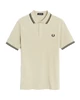 Fred Perry Twin Tipped polo heren ecru