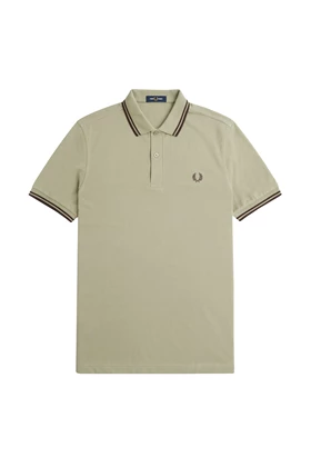 Fred Perry Twin Tipped polo heren grijs