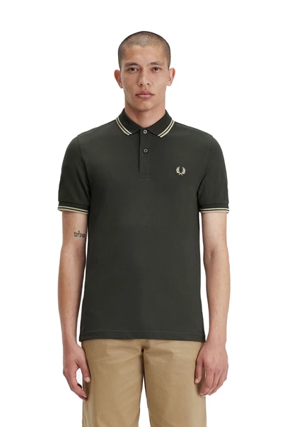 Fred Perry Twin Tipped polo heren groen