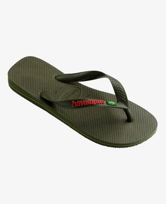 Havaianas Brasil Logo heren slippers groen