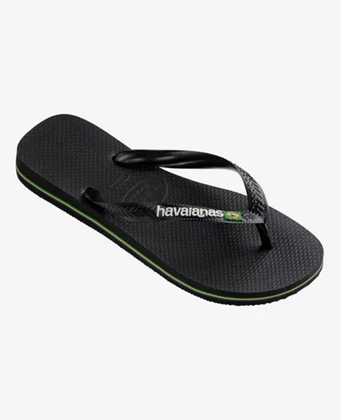 Havaianas Brasil Logo heren slippers zwart