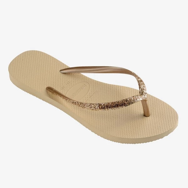 Havaianas Slim Glitter Ii slippers dames beige