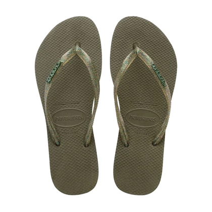 Havaianas Slim slippers dames donkergroen