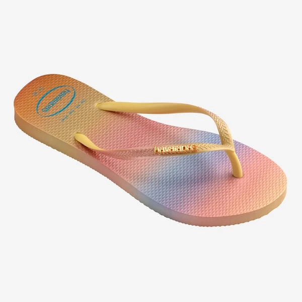 Havaianas Slim slippers dames geel