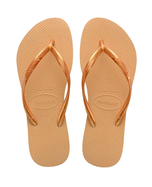 Havaianas Slim slippers dames goud