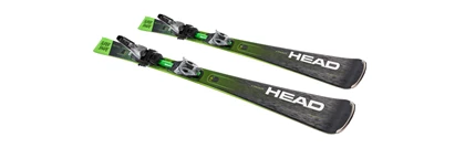 Head Beste Test Supershape E-Magnum SW + PRD 12 GW racecarve ski's groen