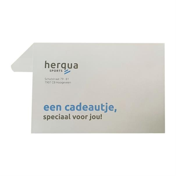 Herqua Cadeau Bon 7.50 Euro cadaeubon zwart