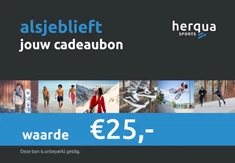 Herqua Cadeaubon 25.00 euro cadaeubon blauw