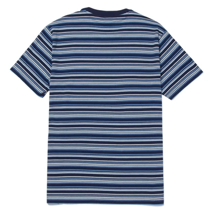 HUF Crown Stripe S/S Knit Top casual t-shirt heren blauw dessin