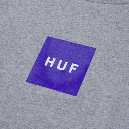 HUF Essential Box Logo casual t-shirt heren grijs