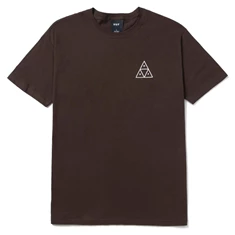 HUF Essentials TT S/S heren t-shirt bruin
