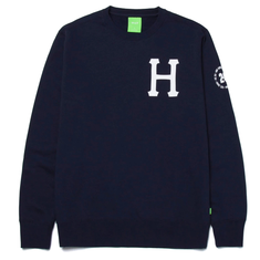 HUF Forever Crew heren casual sweater marine