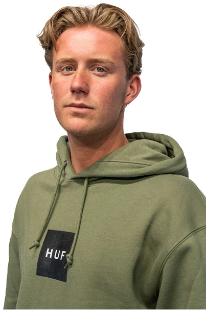 HUF Set Box Pullover casual sweater heren groen