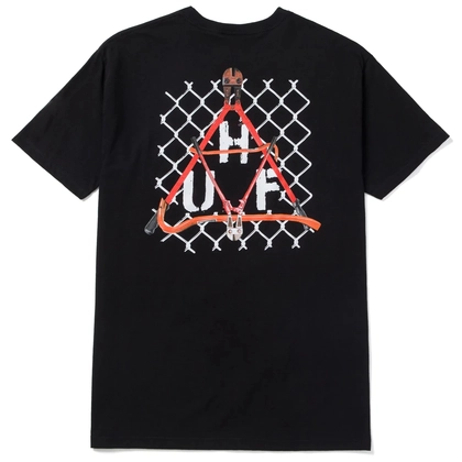 HUF Trespass Triangle S/S casual t-shirt heren zwart