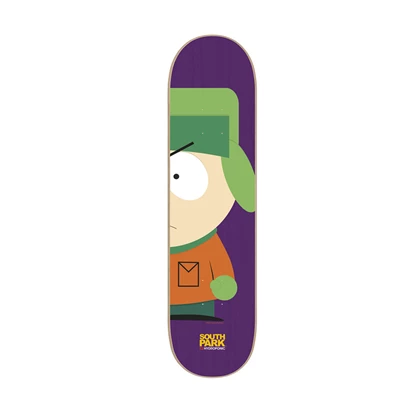 Hydroponic South Park Collab Kyle 8.25 skateboard deck paars dessin