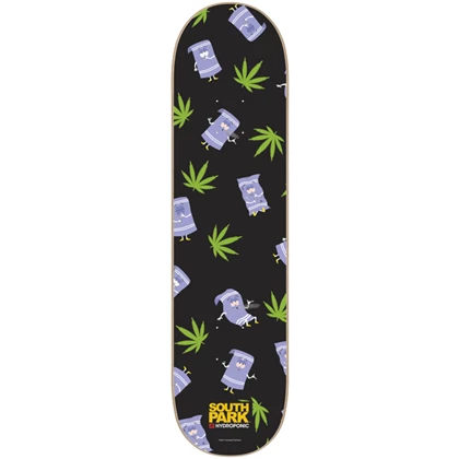 Hydroponic South Park Collab Towelie 8.0 skateboard deck zwart dessin
