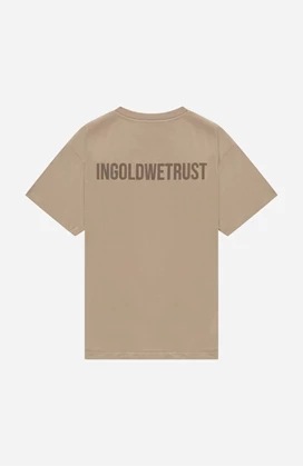 In Gold We Trust The Future T t-shirt heren bruin