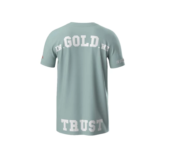 In Gold We Trust The Pusha casual t-shirt jongens blauw