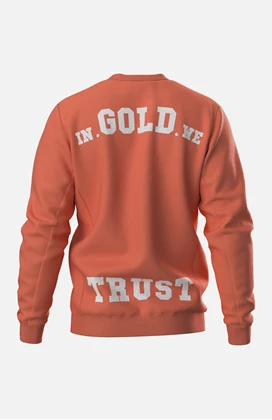 In Gold We Trust The Slim 2.0 casual sweater heren oranje