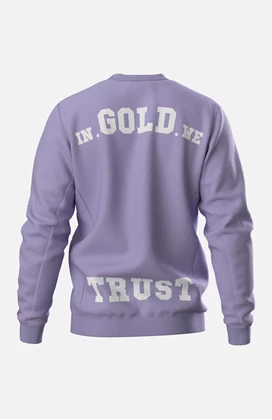 In Gold We Trust The Slim 2.0 casual sweater heren paars