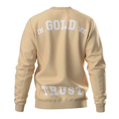 In Gold We Trust The Slim Light casual sweater heren geel