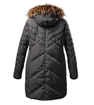 Killtec Quilted casual winterjas dames antraciet