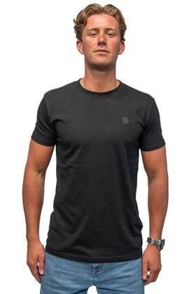 Kronstadt Timmi Organic casual t-shirt heren zwart