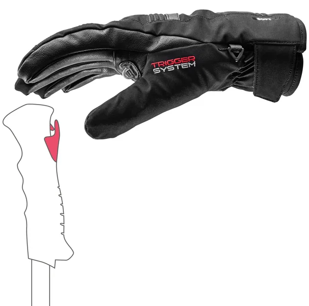 Leki Cerro 3D ski handschoenen heren zwart