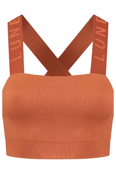 Lune Active Bandeau Fitted Ribbed sport bh