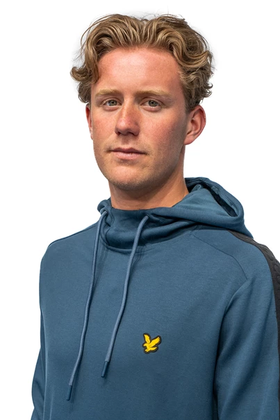Lyle and Scott Pocket Branded Sweat Hoodie casual sweater heren donkerblauw