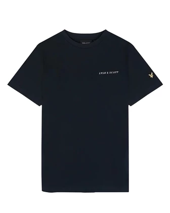 Lyle and Scott Script Embroidered casual t-shirt jongens marine