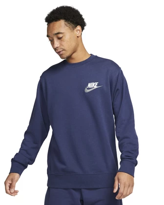 Nike Club Fleece+ sportsweater heren donkerblauw