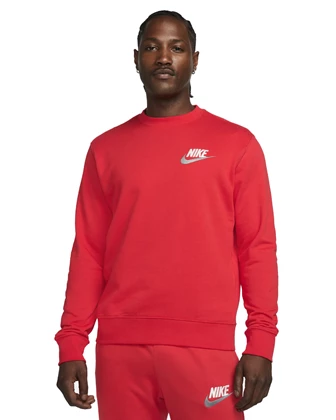 Nike Club Fleece+ sportsweater heren rood