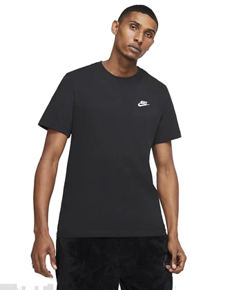 Nike Club Tee sportshirt heren zwart