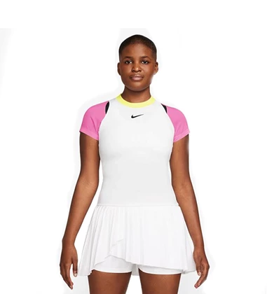 Nike Court Advantage tennis shirt dames wit dessin