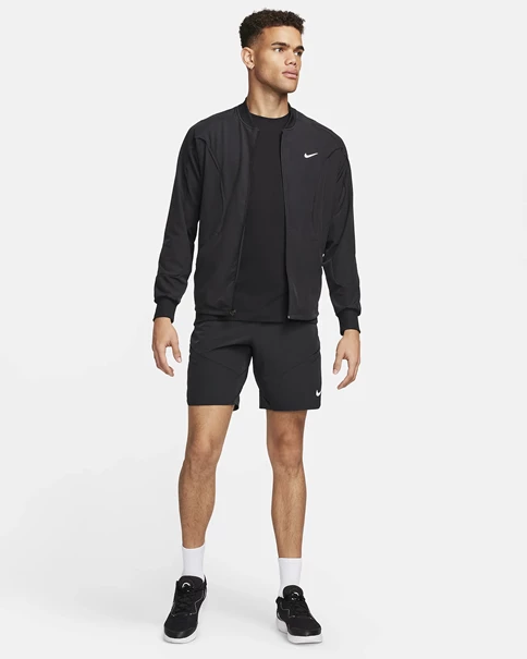 Nike Court Advantage trainingsjack heren zwart dessin