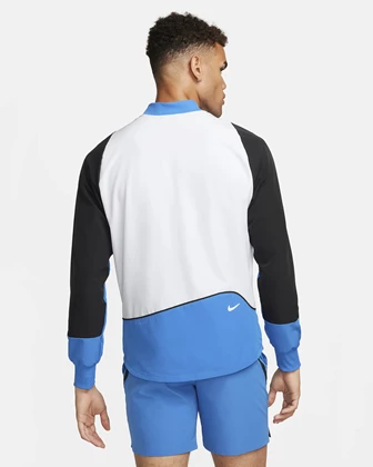 Nike Court Dri-FIT Advantage trainingsjack heren blauw dessin