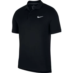 Nike Court Dry Polo tennis shirt he zwart