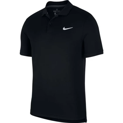 Nike Court Dry Polo tennis shirt heren zwart